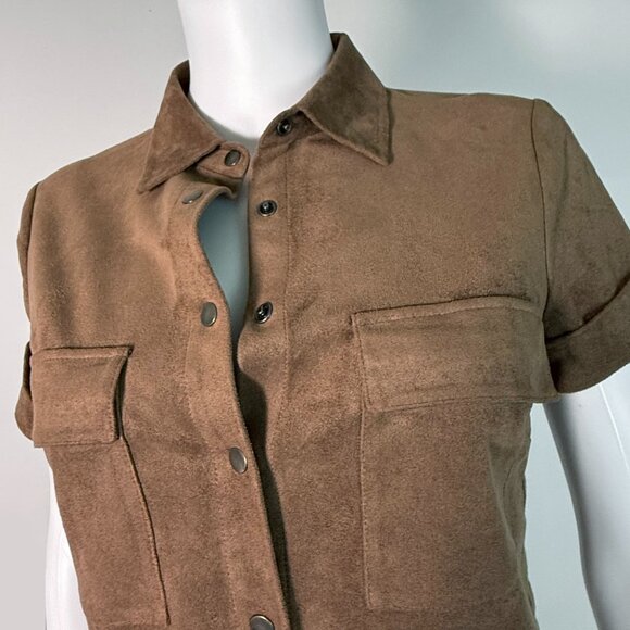 BCBGMaxazria Ultrasuede top - Picture 3 of 5